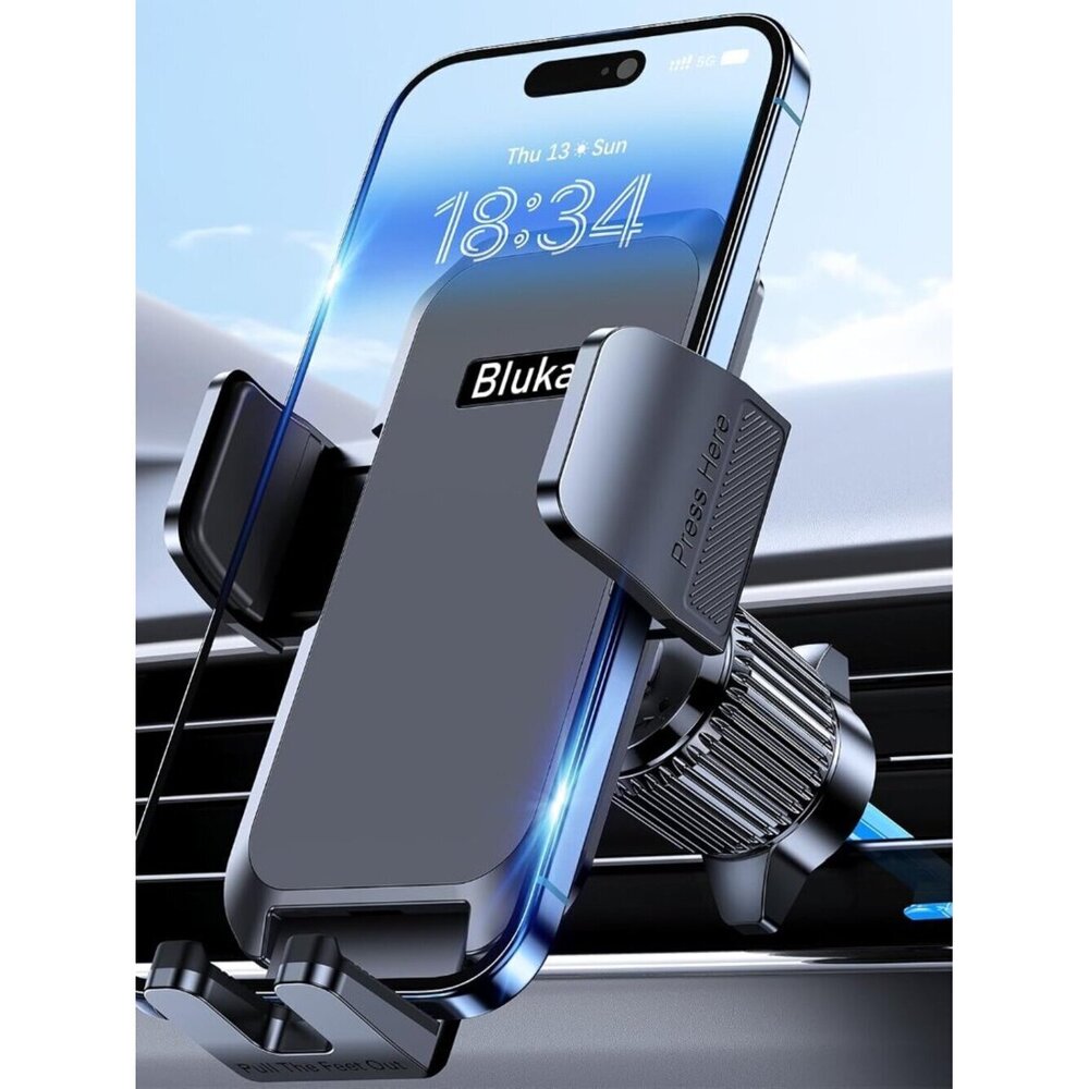 Safety First: 360 Rotating Car Phone Holder with Easy One-Hand Operation